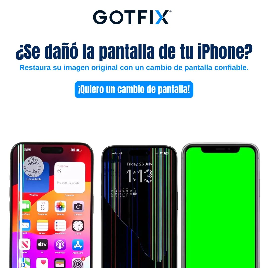Se dañó la pantalla de tu iPhone