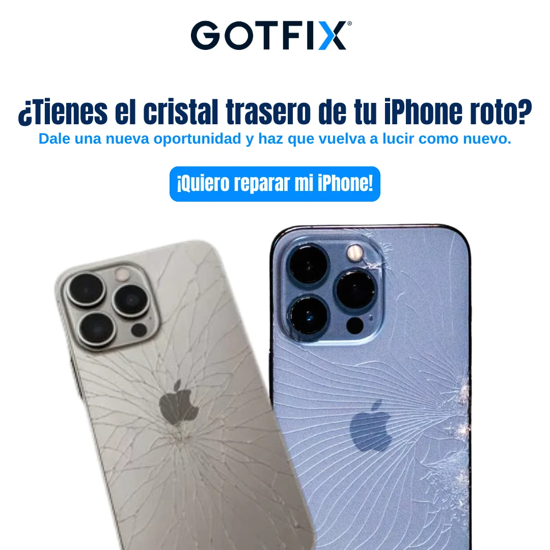 Cristal trasero de tu iPhone roto