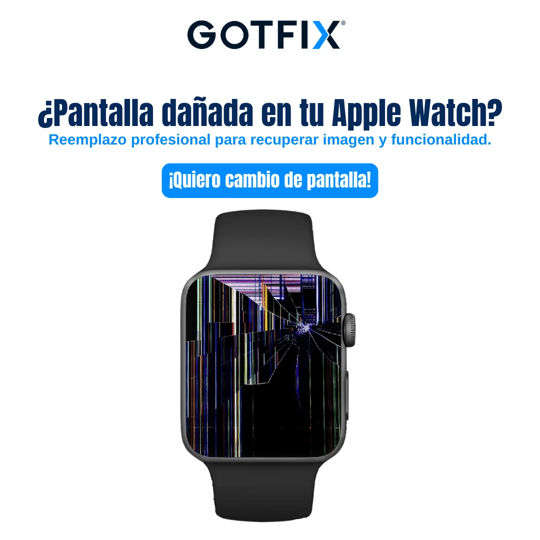 Pantalla dañada en tu Apple Watch